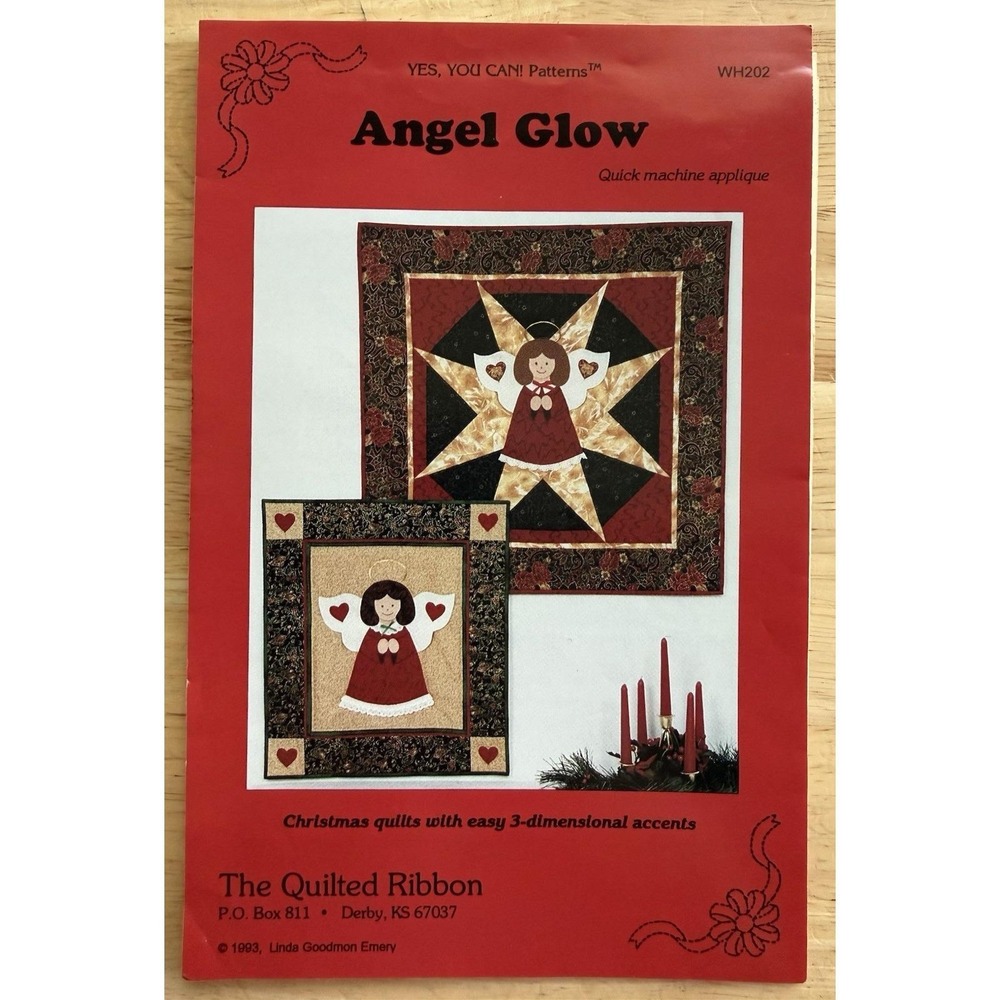 Yes, You Can! Patterns ANGEL GLOW Christmas Quilts Pattern By The Quilted Ribbon